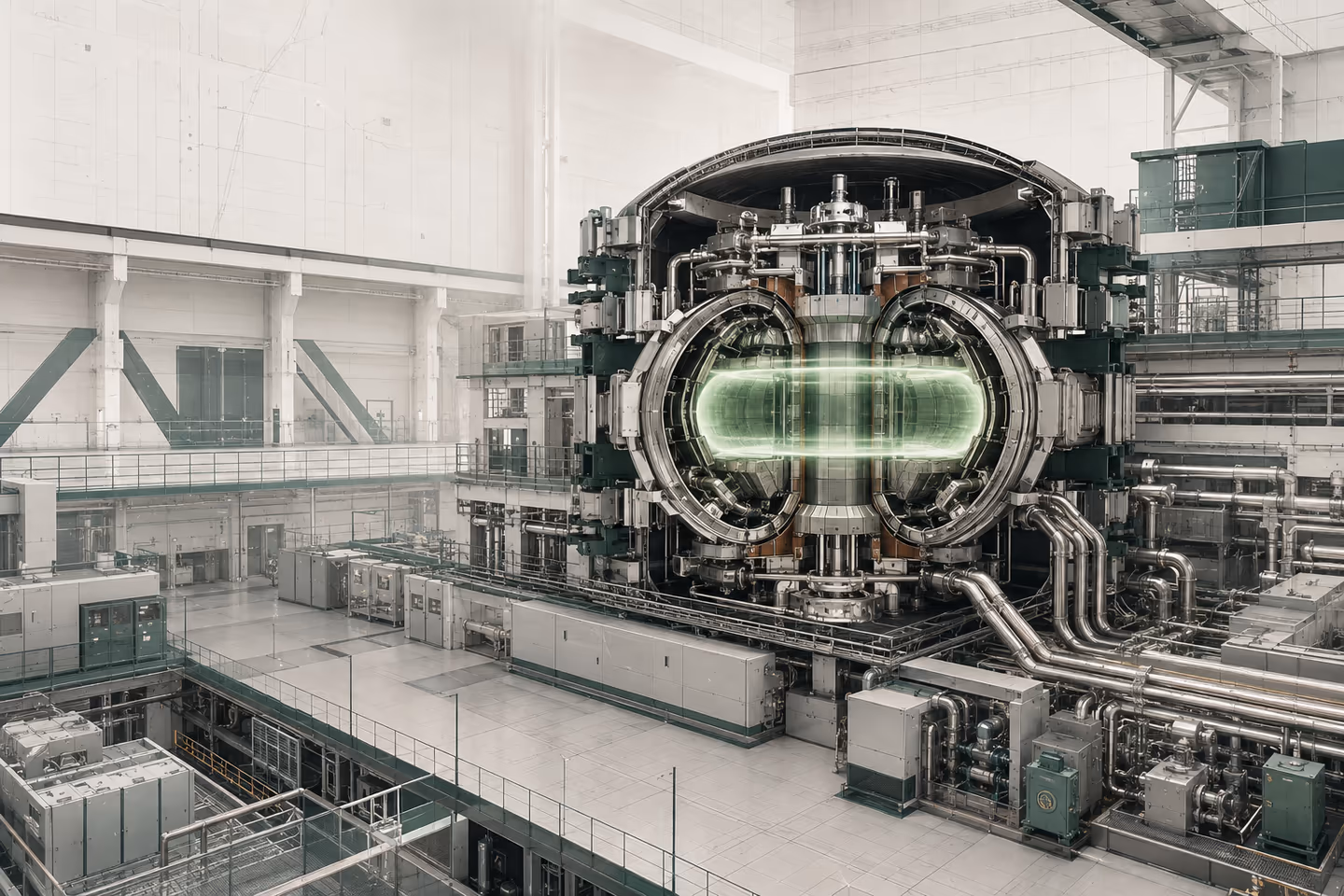 Editorial visualization of fusion from tokamak to energy infrastructure